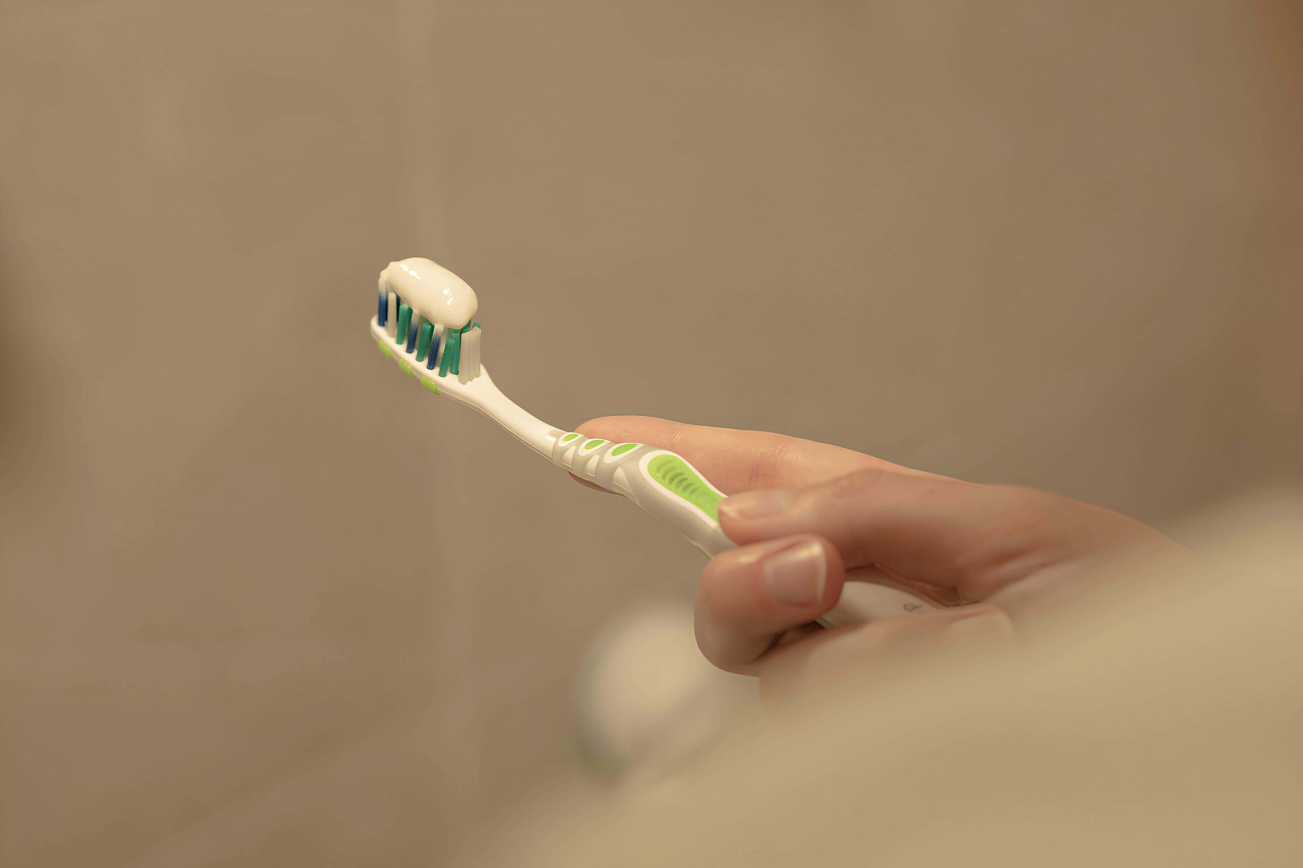 holding tooth brush